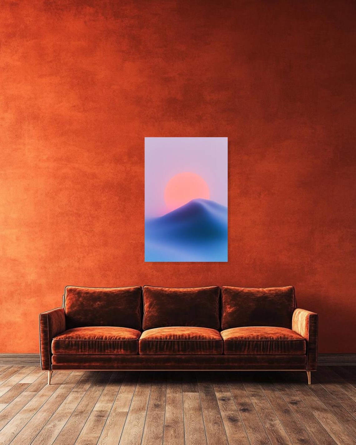 Monet-Inspired Minimalist Landscape Art Print - Image 2