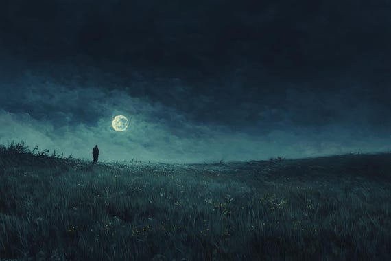 Dreamy Landscape Print Inspired By Van Goghs Starry Night Home Decor Night Sky Art