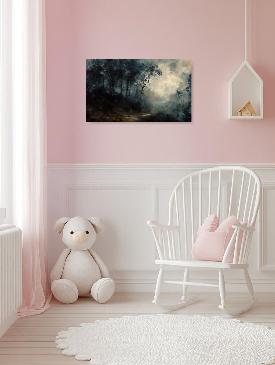 Mystical Forest Landscape Print In The Style Of Caspar David Friedrich For Home Decor And Wall Art - Image 3