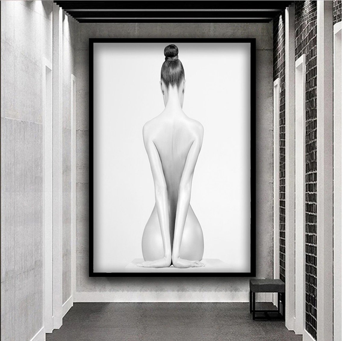 Nude Wall Art Naked Ballerina Art Naked Woman Poster Sexy Woman Wall Art Erotic Painting Sexy Girl Poster - Image 2