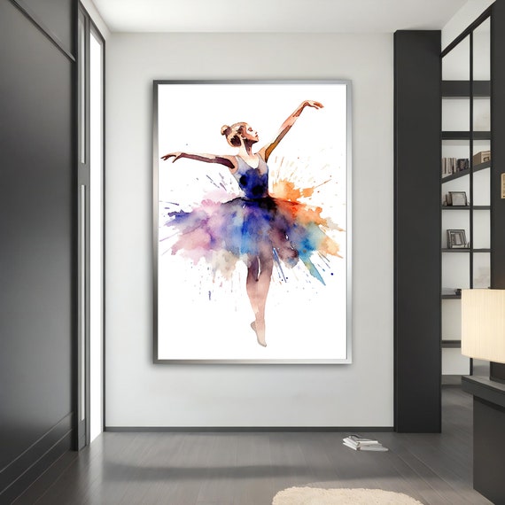 Ballerina Effect Ballerina Girl Print Ballerina Wall Art Ballerina Print Ballerina Girl Painting Decor For Gift