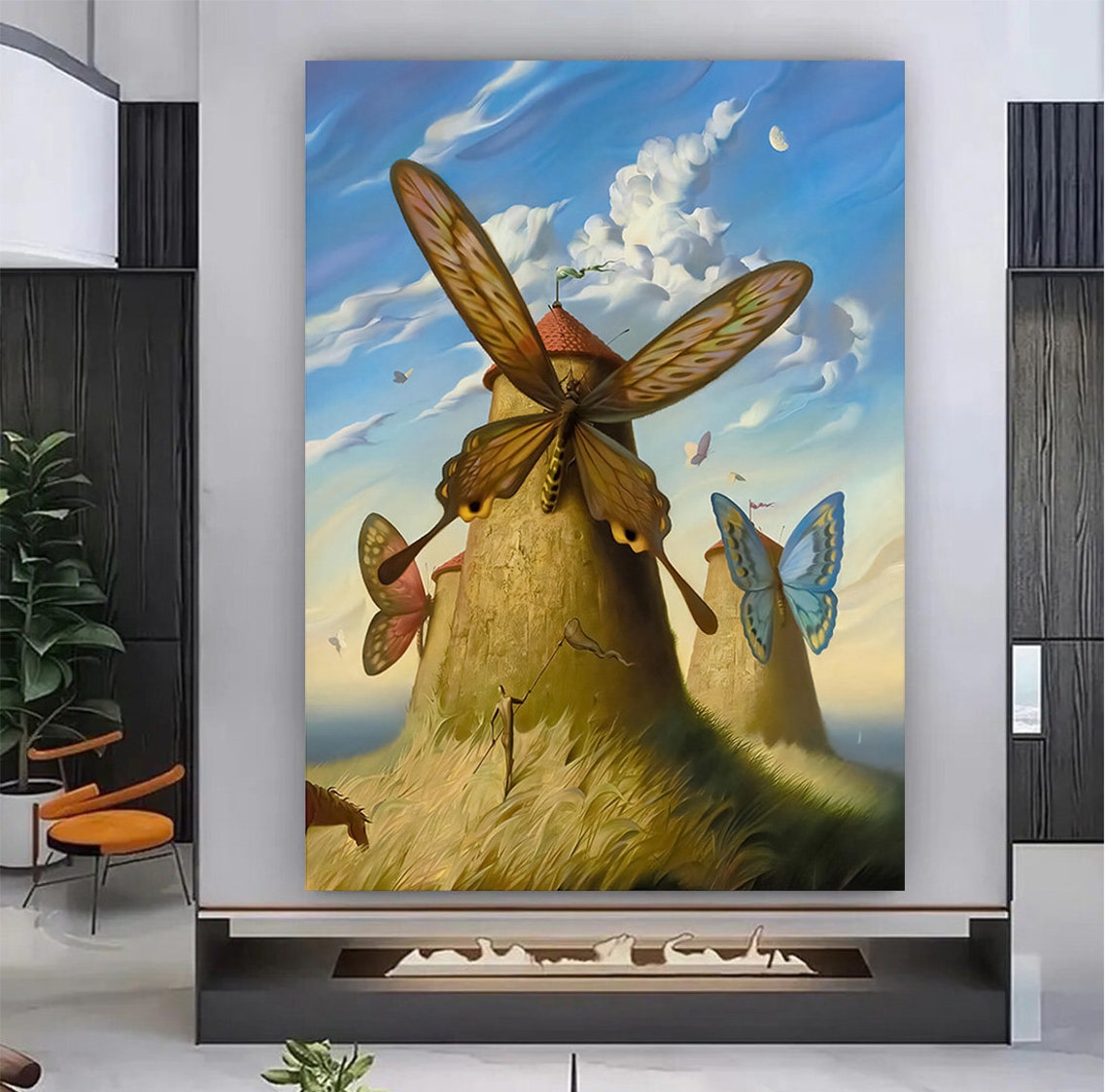 Vladimir Kush Painting Vladimir Kush Land Of Butterflies Print Gift For Art Lover Vladimir Kush Poster Print Surreal Art - Image 2
