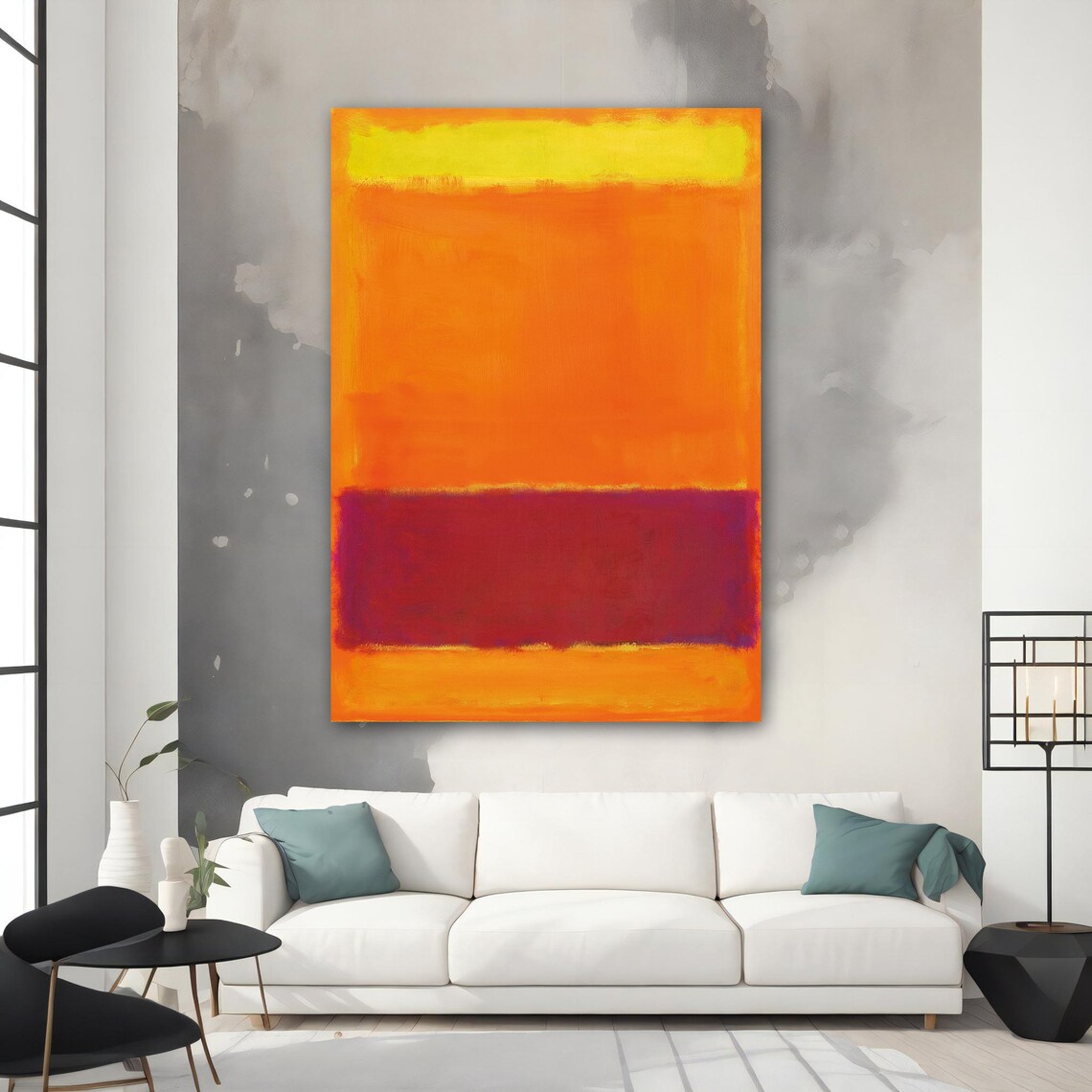Mark Rothko Orange Art Mark Rothko Wall Art Art Reproduction Mark Rothko Print Mark Rothko Paint - Image 3
