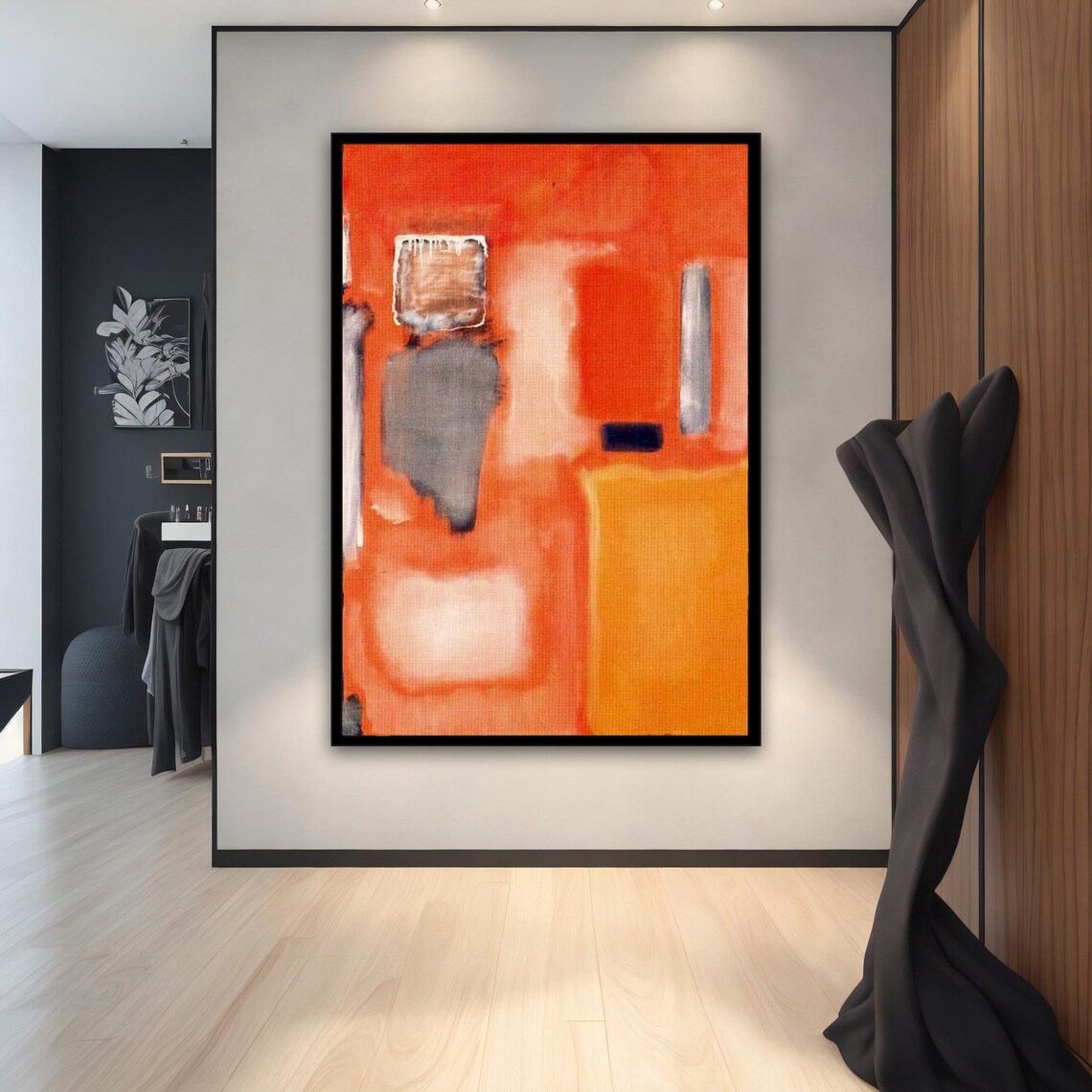 Mark Rothko Modern Art Orange Mark Rothko Art Mark Rothko Colored Wall Art Ready To Hang Print Mark Rothko Paint