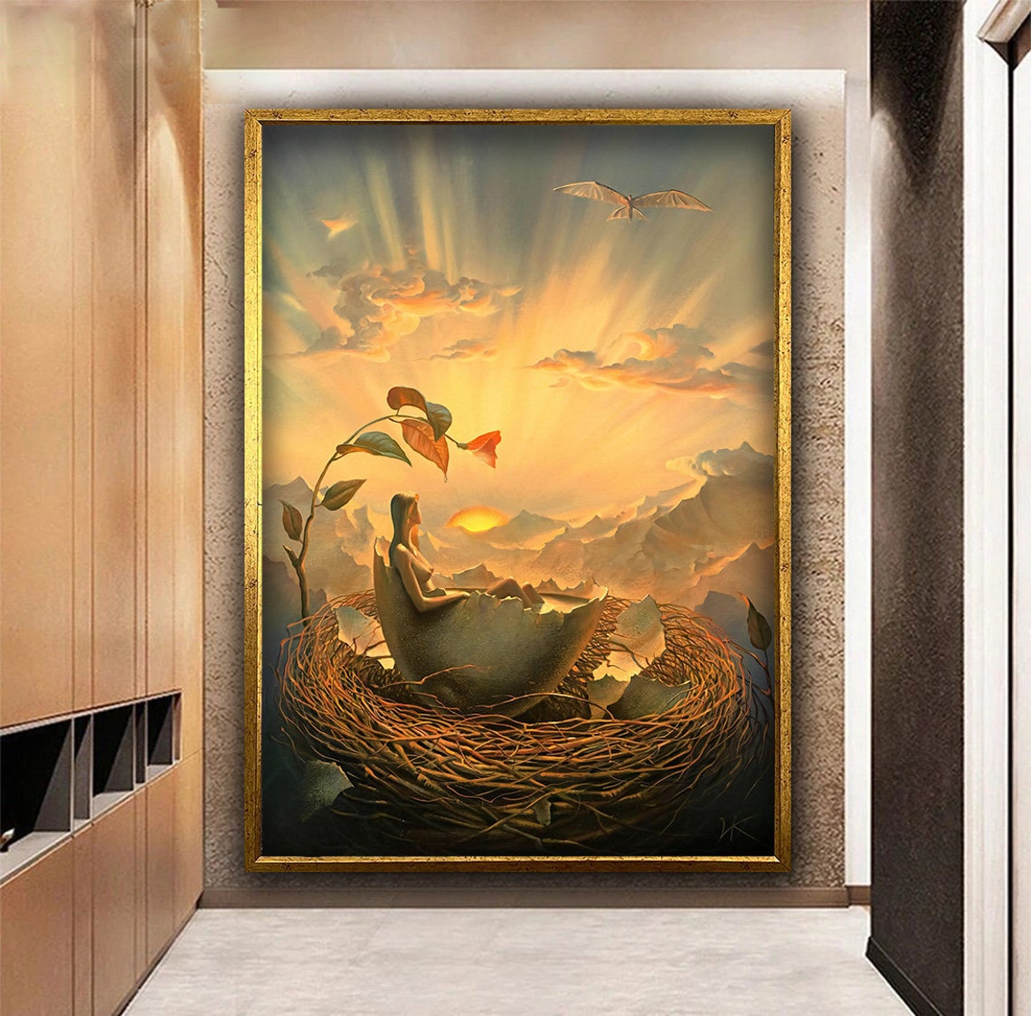 Vladimir Kush Birth Of Love On Vladimir Kush Sun And Egg Print Vladimir Kush Egg Painting Art Vladimir Kush Sun Wall Art