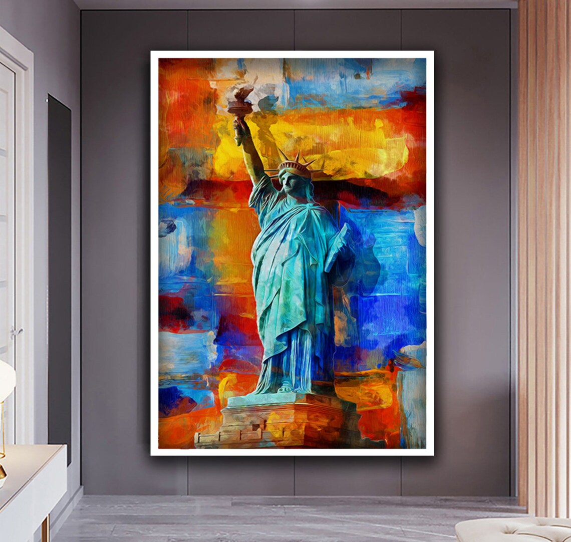 Statue of Liberty Colorful Pop Art New York City Icon Wall Poster - Image 3
