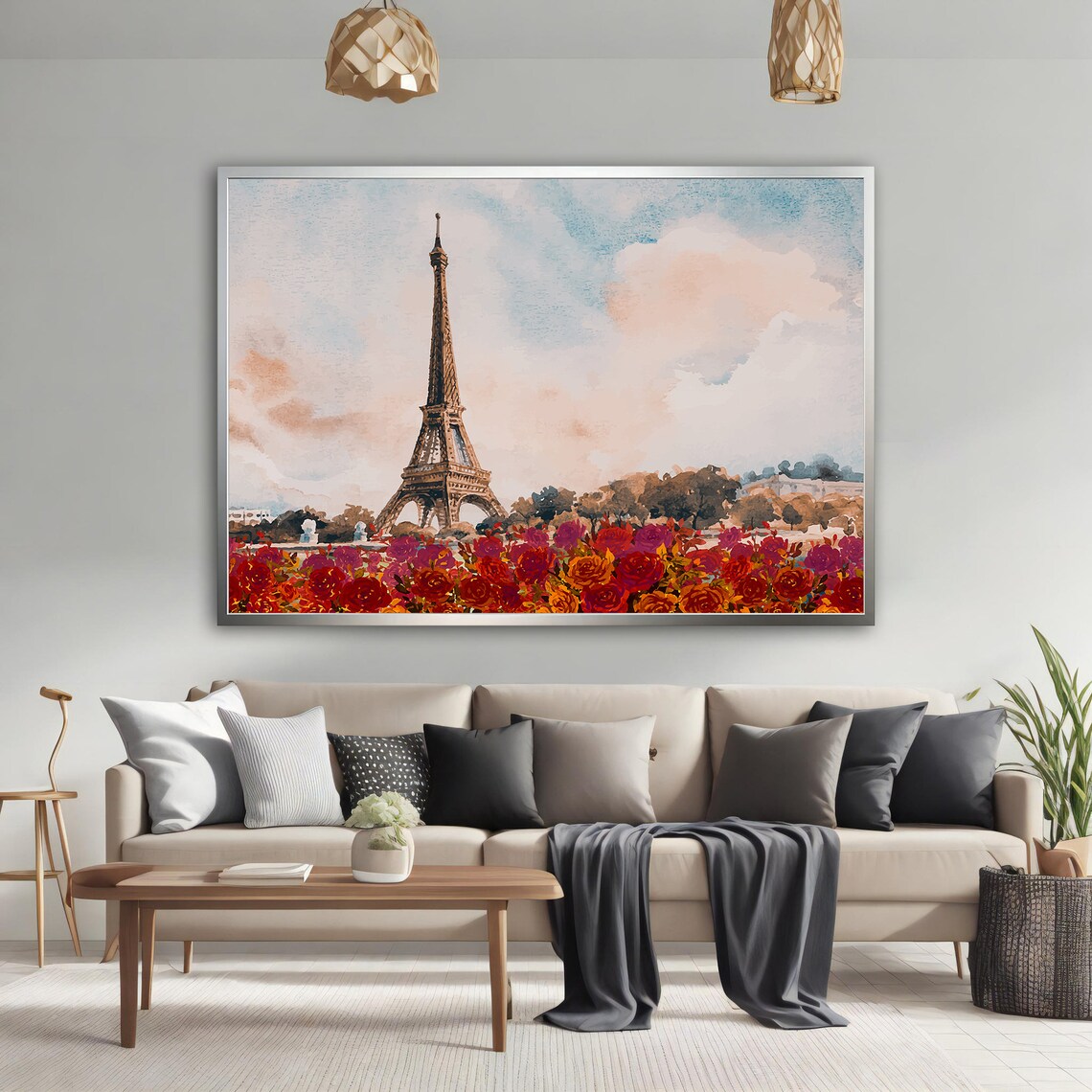 Eiffel Tower Painting, Paris Landscape Print - Image 4