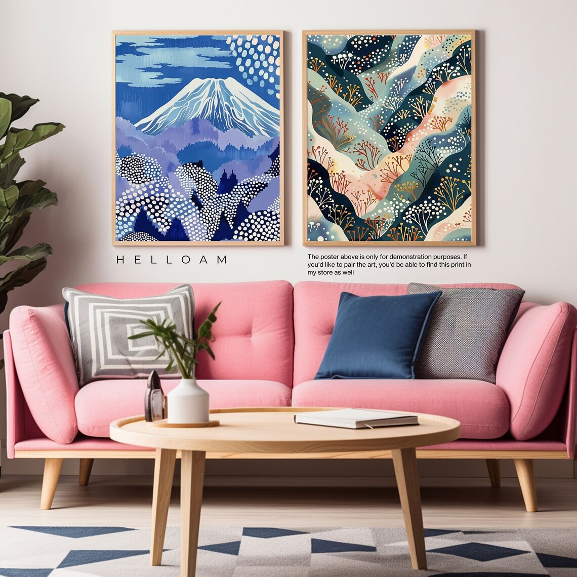 Mount Fuji Japan Snow Capped Peak Starry Night Japanese Style Travel Poster - Image 2