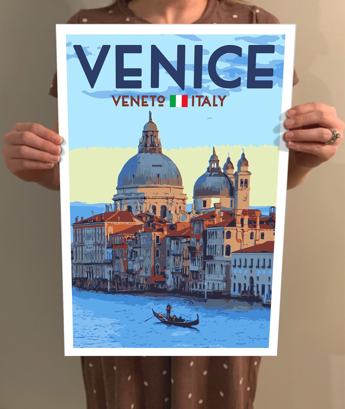 Venice Vintage Style Travel Poster, Italy Retro Art Print - Image 2