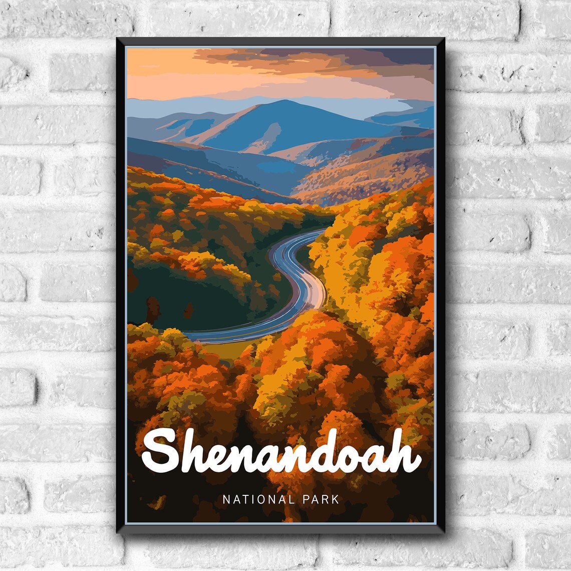 Shenandoah National Park Vintage Style Travel Poster - Image 3