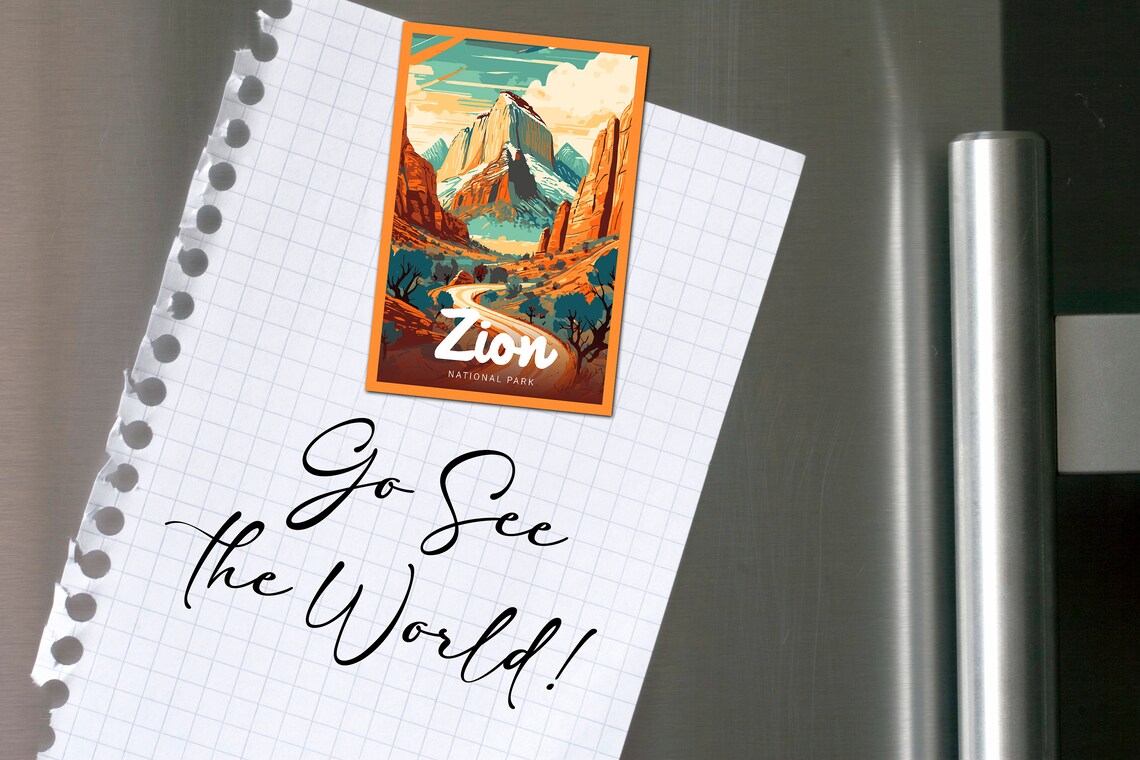 Zion National Park Designer Series Travel Poster - Image 2