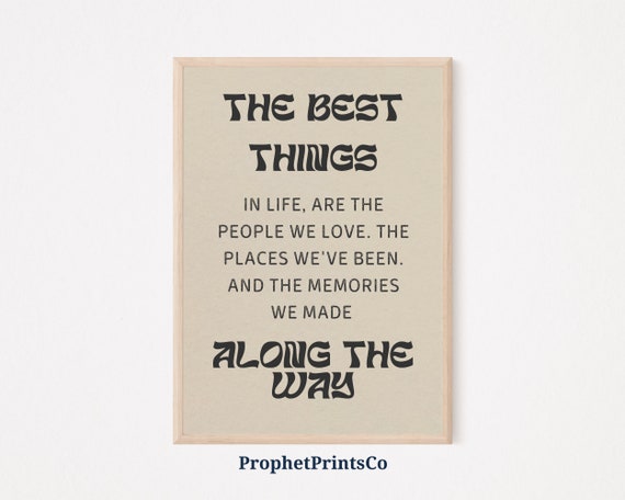 Inspirational Quote Poster Print Positive Wall Art Best Friend Gift Farmhouse Home Dcor Wall Art Digitial