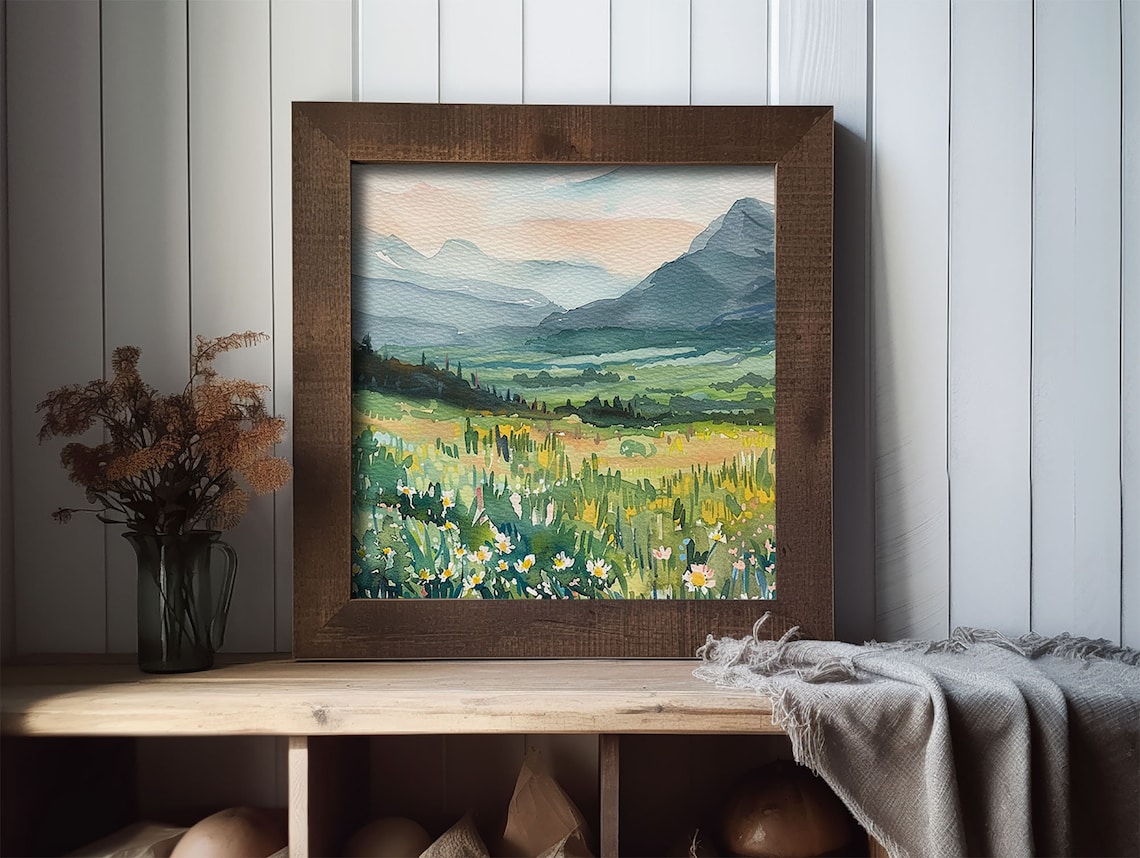 Great Basin Spring Landscape Art Print, Nevada - Image 2