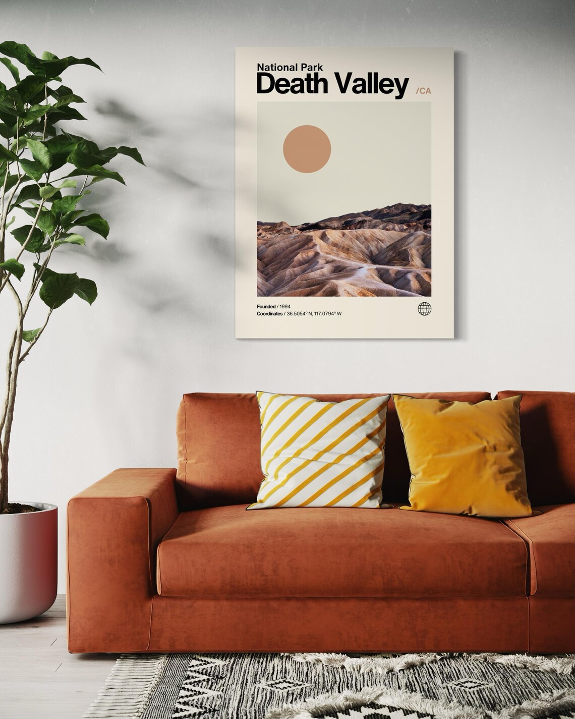 Death Valley National Park California Badlands Photo Travel Poster - Image 2