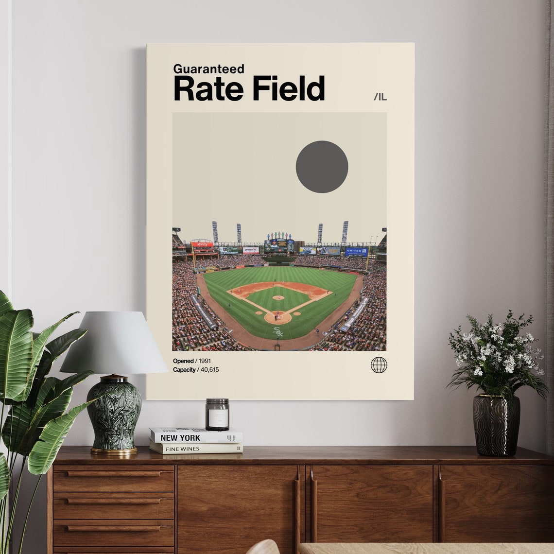 Guaranteed Rate Field Chicago White Sox Baseball Stadium Poster