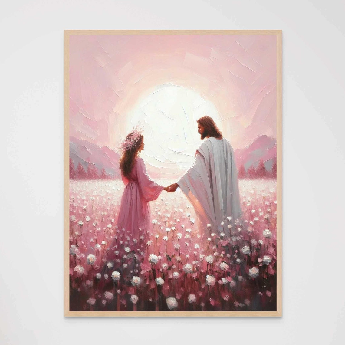 Faith In Him Modern Christian Art Jesus And Girl Picture Of Jesus Lds Art Bible Prints Jesus With Woman Art Christian Painting - Image 7