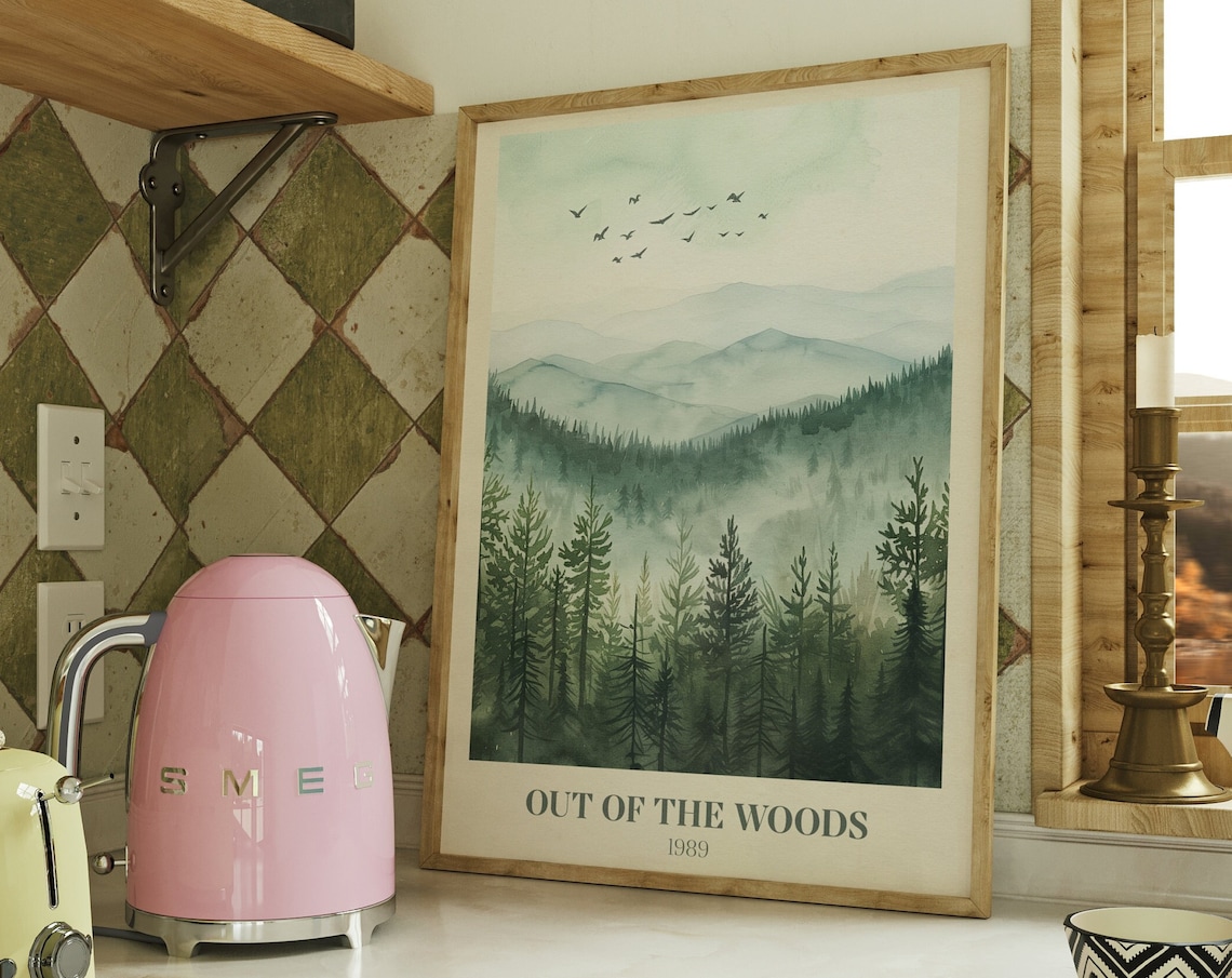 Out Of The Woods Music Wall Art Watercolour Print