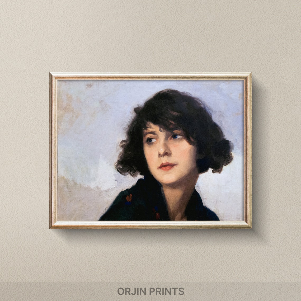 Pensive Gaze Art Print