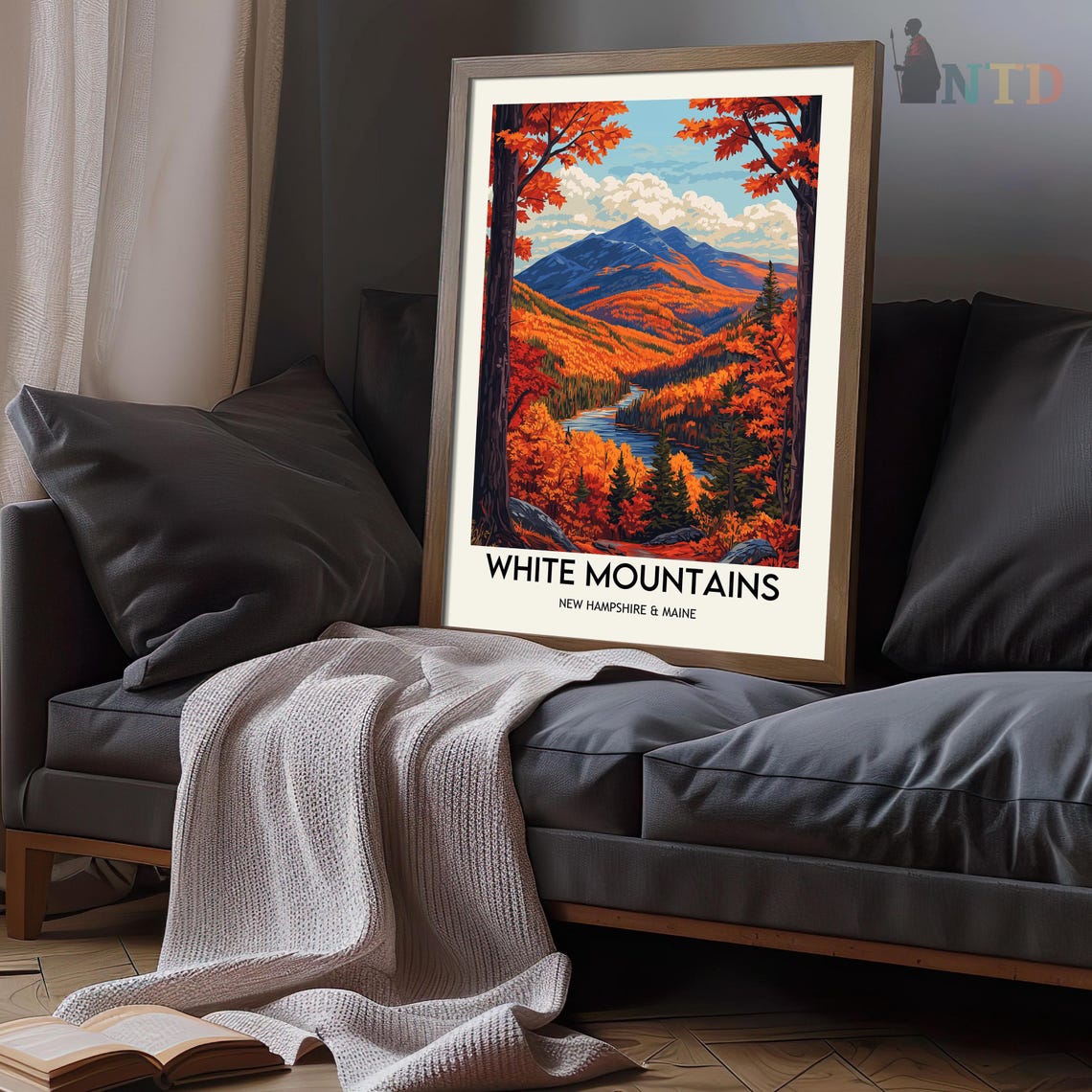 White Mountains Print White Mountains Wall Art White Mountains Poster White Mountains Photo White Mountains Decor New Hampshire - Image 3