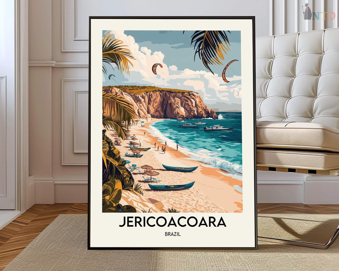 Jericoacoara Poster Wall Art Print Photo Beach Brazil