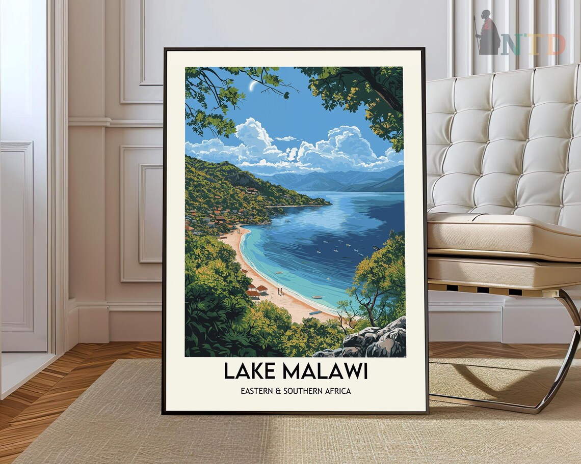 Lake Malawi Poster Print, Nyasa Lake Scene