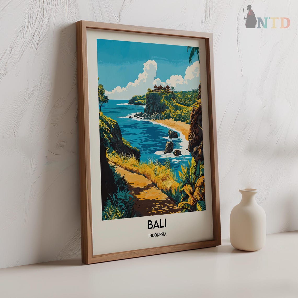 Bali Indonesia Travel Print Bali Travel Poster Indonesia Travel Print Southeast Asia Travel Poster Travel Gift Backpackers Gift - Image 2