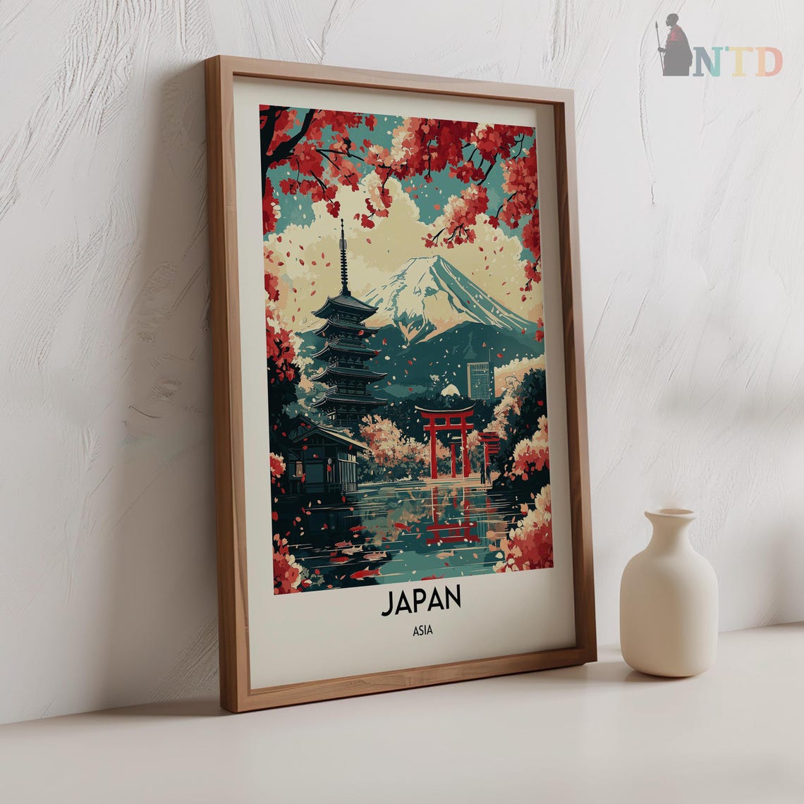 Japan Print Japan Wall Art Japan Poster Japan Photo Japan Poster Print Japan Travel Poster Japan Tokyo Kyoto Osaka Yokohama City - Image 2