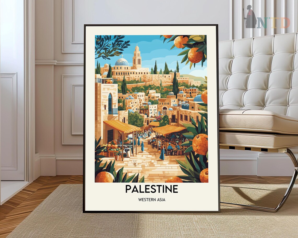 Palestine Travel Poster, Alaqsa Mosque Art Print