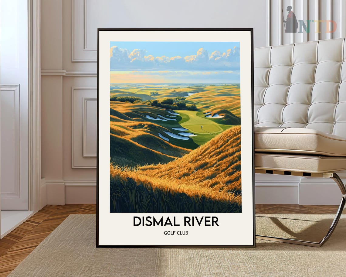 Dismal River Golf Club Nebraska Sandhills Links Golf Course Poster