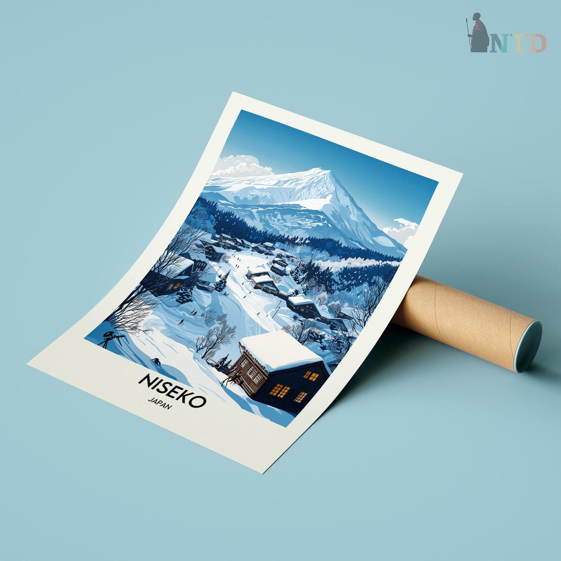 Niseko Print Niseko Wall Art Niseko Poster Niseko Photo Niseko Poster Print Niseko Travel Poster Niseko Japan Niseko Skii Poster - Image 3
