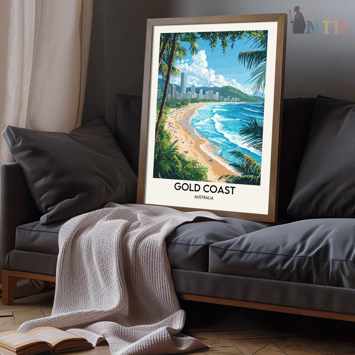 Gold Coast Print Gold Coast Wall Art Gold Coast Poster Gold Coast Photo Gold Coast Poster Print Gold Coast Australia Gold Coast City - Image 3