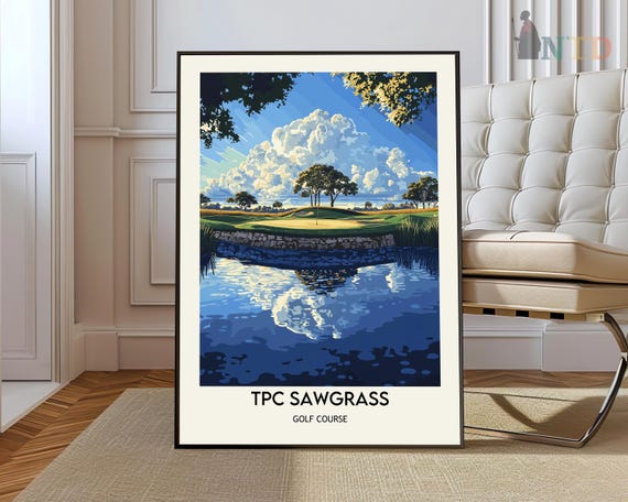 Tpc Sawgrass Print Tpc Sawgrass Wall Art Tpc Sawgrass Poster Tpc Sawgrass Photo Tpc Sawgrass Poster Print Golf Course Print