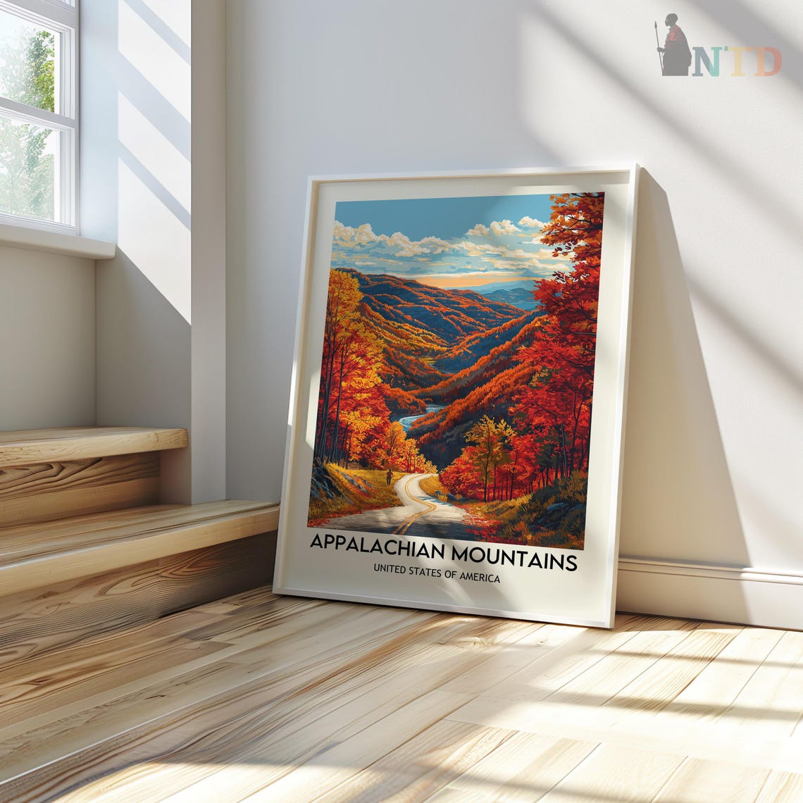 Appalachian Mountains Print Appalachian Print Appalachian Poster Appalachian Trail Appalachian Wall Art Appalachian Art Mountain Print - Image 3