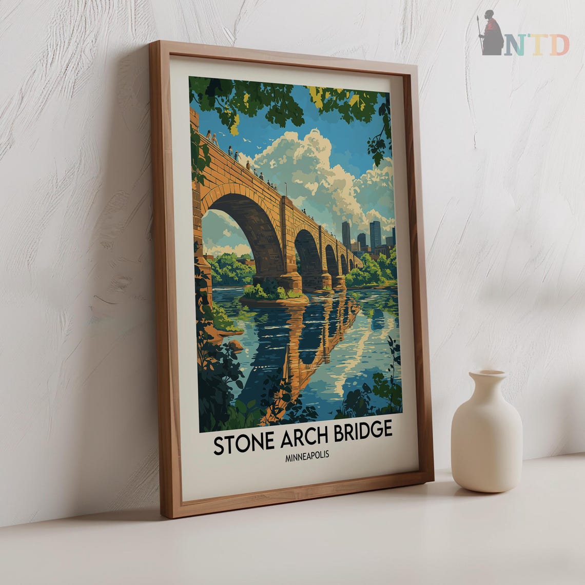 Stone Arch Bridge Print Stone Arch Bridge Wall Art Stone Arch Bridge Poster Stone Arch Bridge Photo Stone Arch Bridge Minneapolis Poster - Image 2
