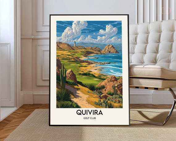 Quivira Golf Club Poster Wall Art Print Photo Cabo San Lucas