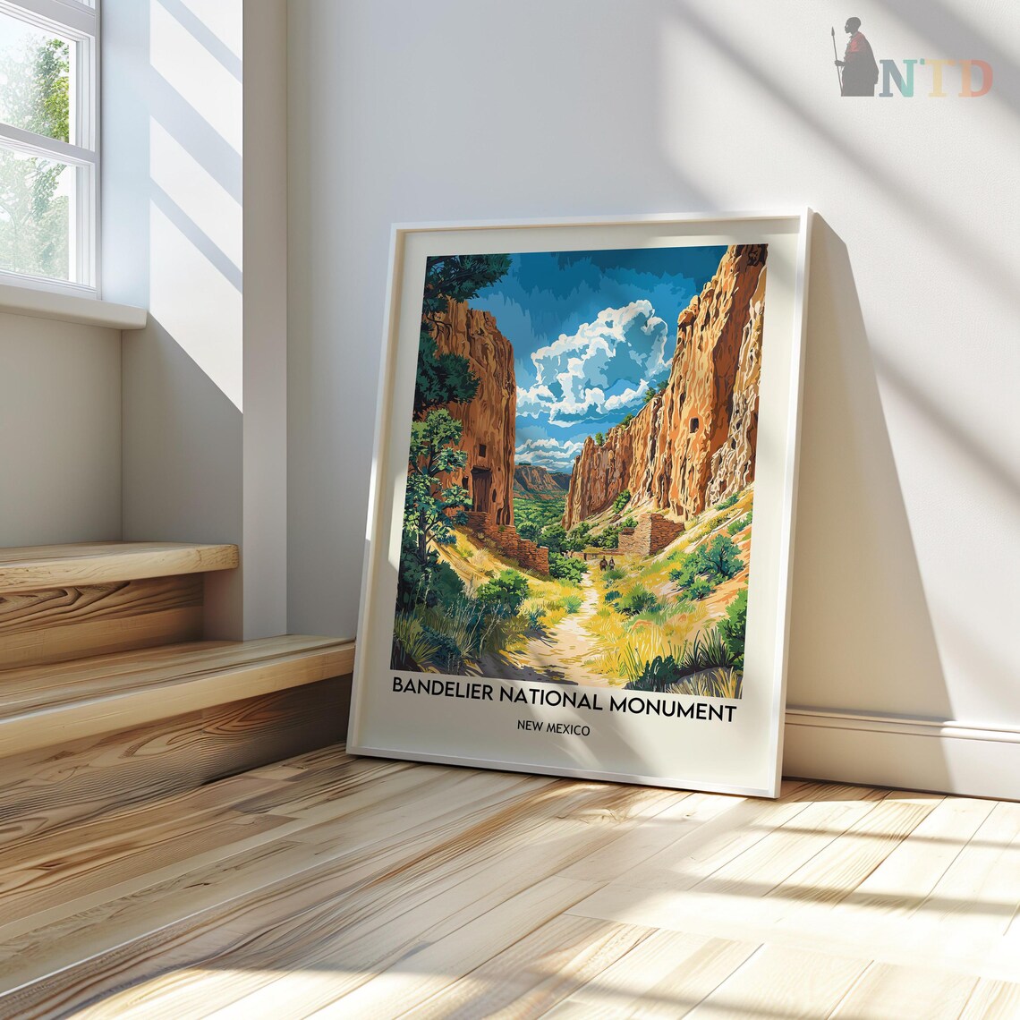 Bandelier National Monument Canyon Trail New Mexico Travel Poster - Image 3