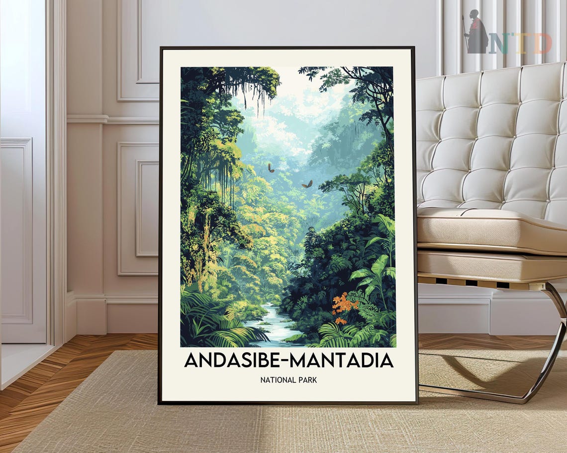 Andasibe Mantadia National Park Madagascar Rainforest Stream Poster