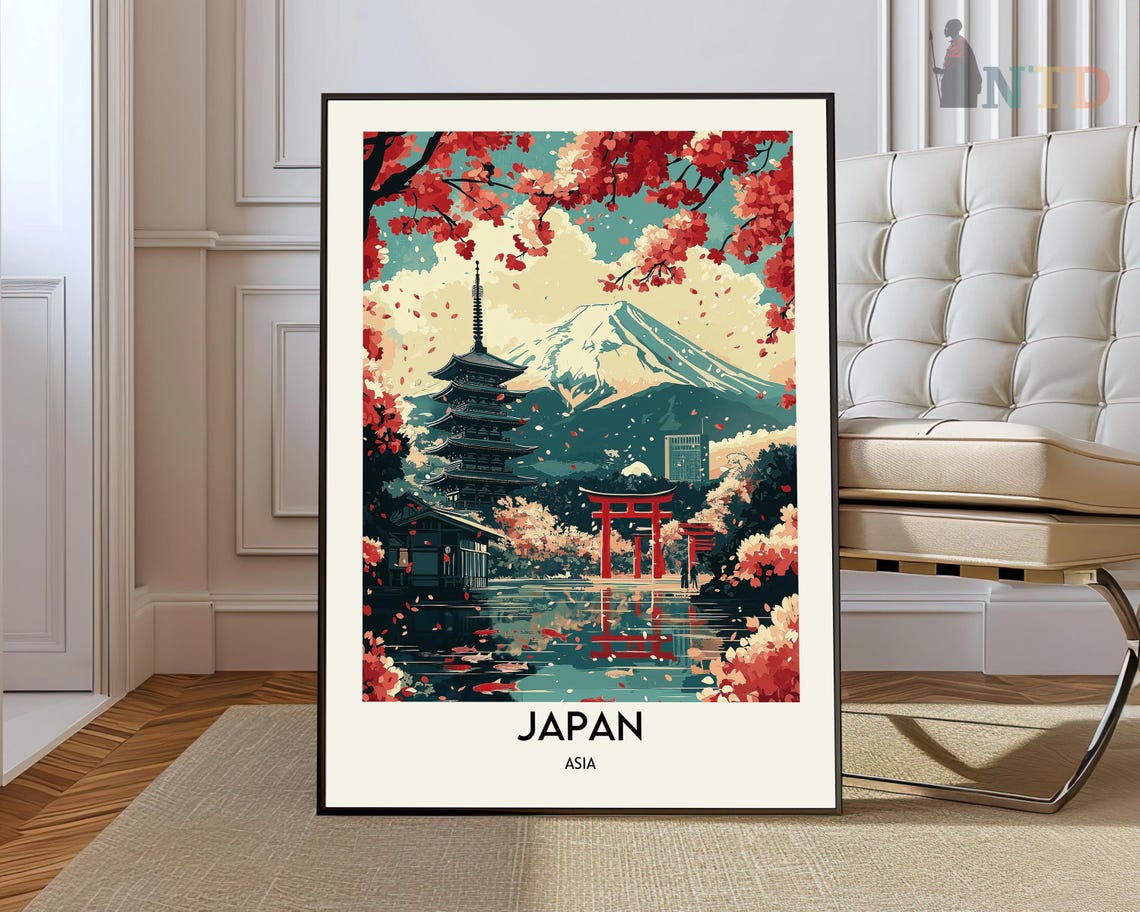 Japan Print Japan Wall Art Japan Poster Japan Photo Japan Poster Print Japan Travel Poster Japan Tokyo Kyoto Osaka Yokohama City
