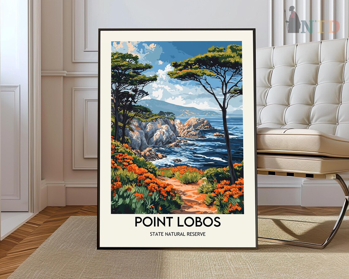 Point Lobos Travel Poster, Carmel-by-the-Sea