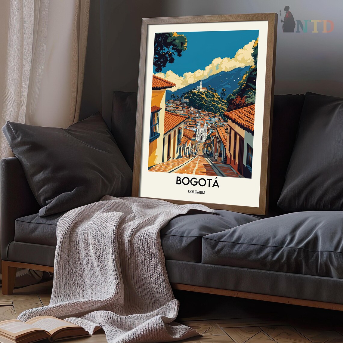 Bogota Travel Poster, Colombia Wall Art Print - Image 3