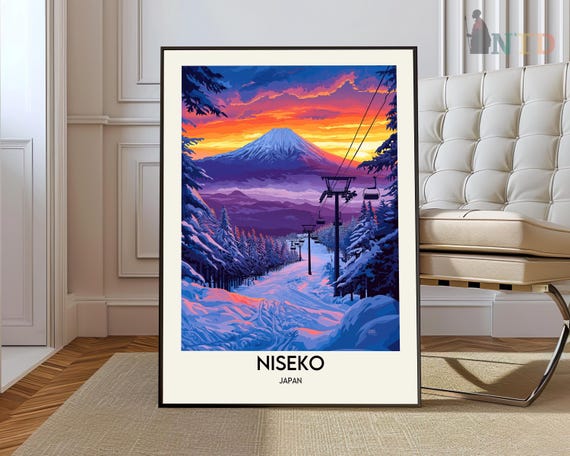 Niseko Ski Resort Poster Wall Art Print Photo Travel Hokkaido