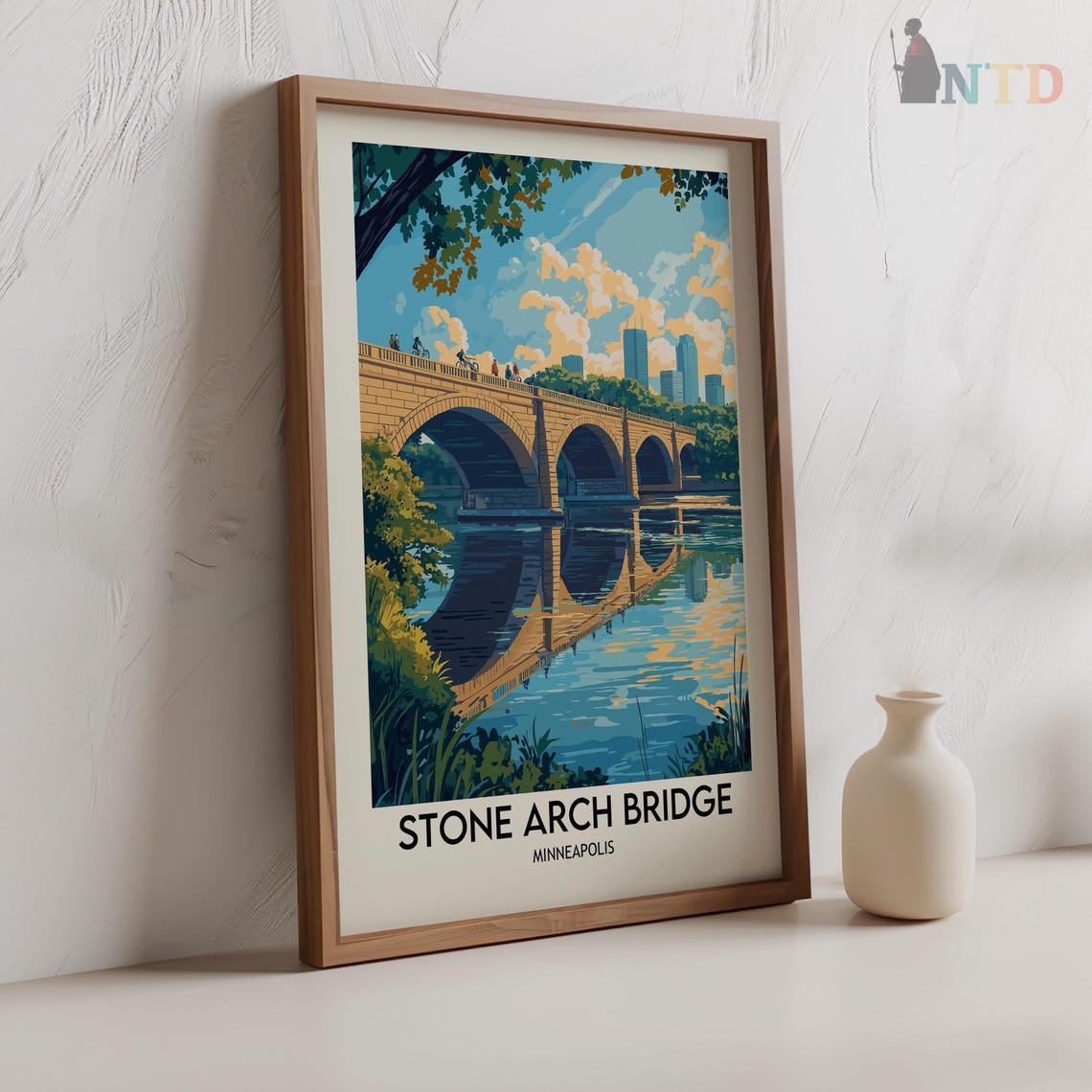 Stone Arch Bridge Print Stone Arch Bridge Wall Art Stone Arch Bridge Poster Stone Arch Bridge Photo Stone Arch Bridge Minneapolis Poster - Image 2