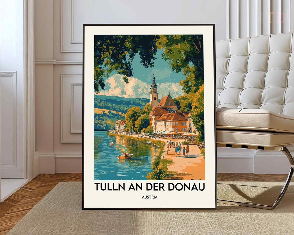 Tulln an der Donau Austria Danube Riverside Town Summer Poster