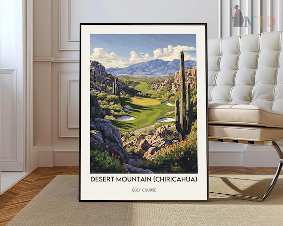 Desert Mountain Chiricahua Golf Course Saguaro Arizona Poster