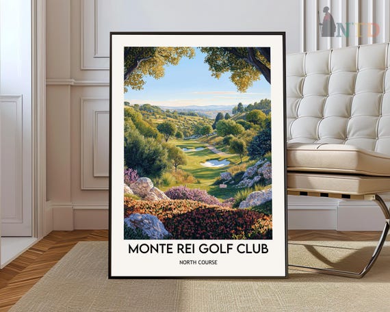 Monte Rei Poster Wall Art Print Golf Photo Travel Algarve