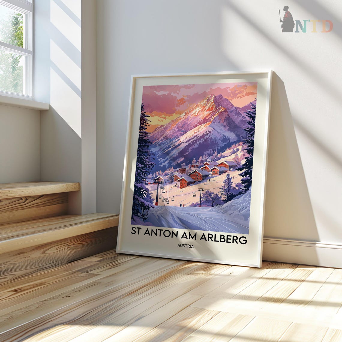 St Anton Print St Anton Art St Anton Poster St Anton Photo St Anton Painting Austria Art St Anton Ski Resort Sankt Anton Am Arlbergl - Image 3