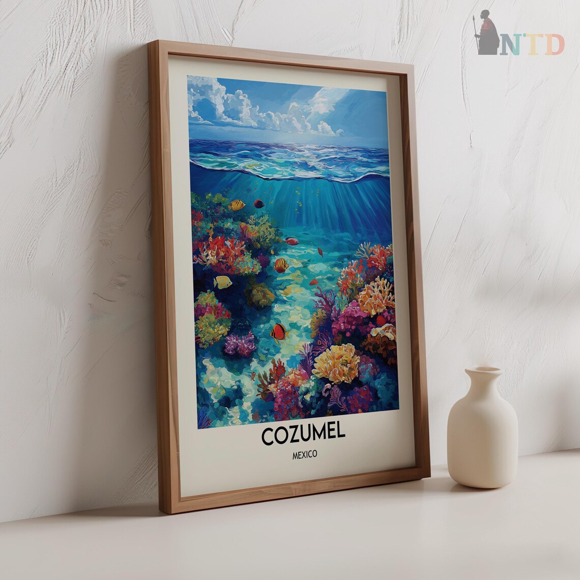 Cozumel, Mexico Travel Poster Wall Art Print - Image 2