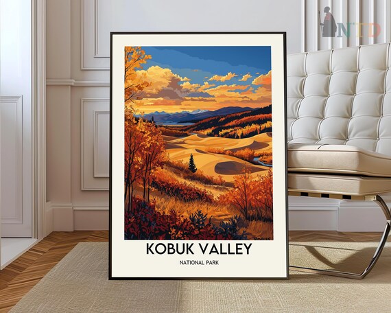 Golden Dunes Kobuk Valley National Park Alaska Landscape Poster