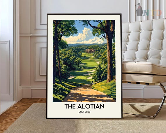 The Alotian Golf Club Poster Print Wall Art Decor Troland Arkansas