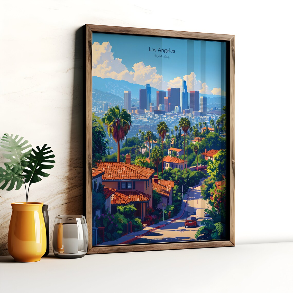 Hollywood Posters Map of Los Angeles Travel Print - Image 3